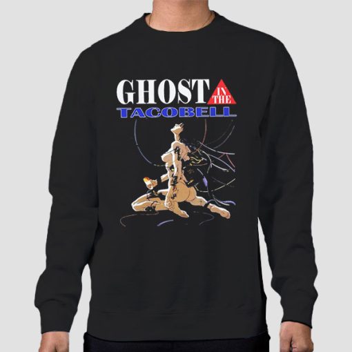 Sweatshirt Black Parody Ghost in the Taco Bell Girls