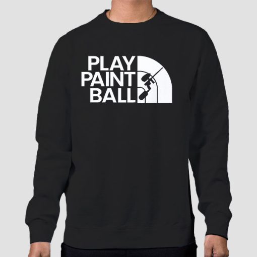 Sweatshirt Black Play Clean Paintball