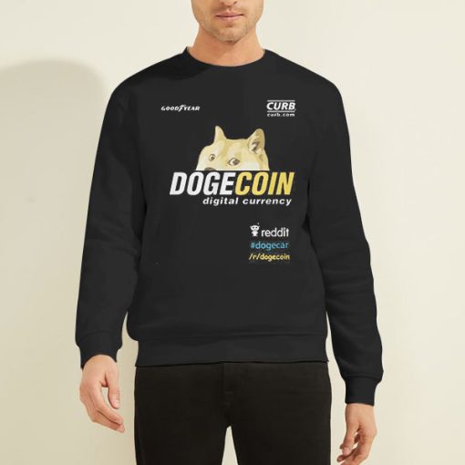 Sweatshirt Black Reddit Community for Dogecoin