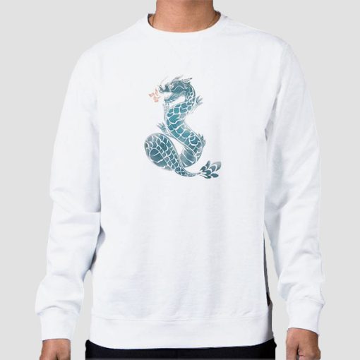Sweatshirt White Bad Dragon Merch Graphic Art