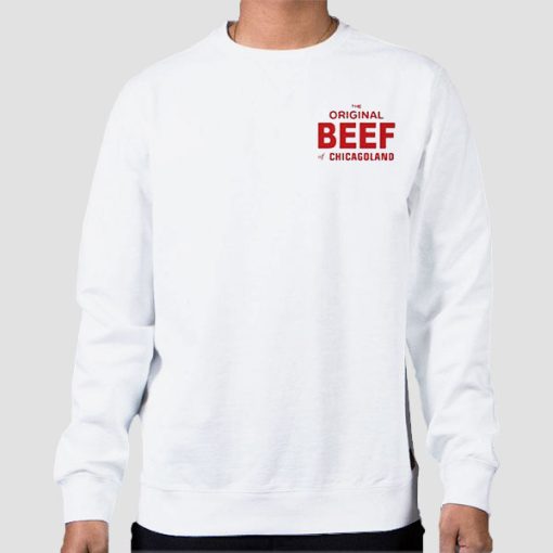 Sweatshirt White Ebon Moss the Original Beef of Chicagoland