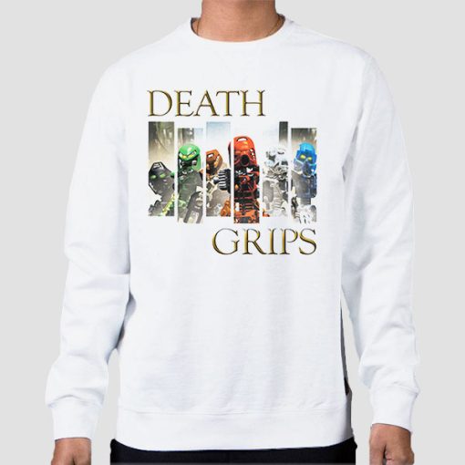 Sweatshirt White Funny Death Grips Bionicle