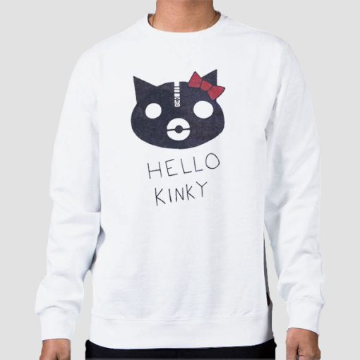 Sweatshirt White Funny Parody Hello Kinky