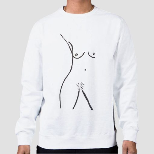 Sweatshirt White Funny Sexy Girls Boobie