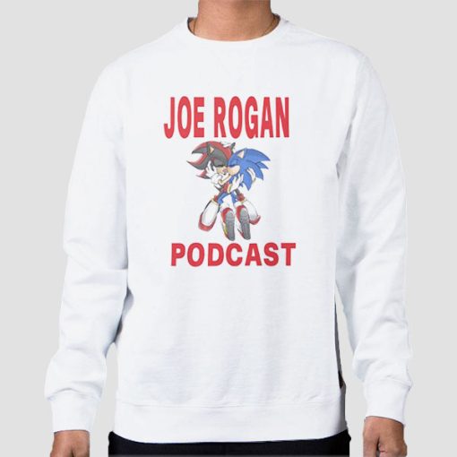 Sweatshirt White Hedgedog Joe Rogan Podcast Sonic
