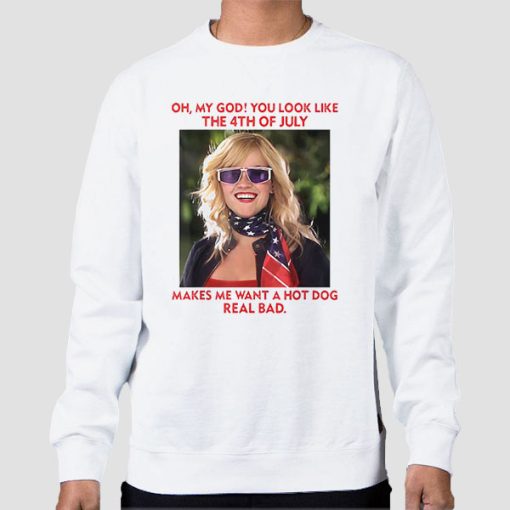 Sweatshirt White Legally Blonde Makes Me Want a Hot Dog Real Bad