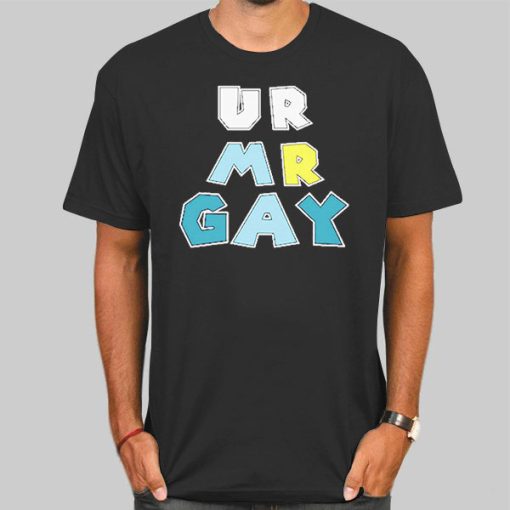 U R Mr Gay Super Mario Galaxy Meme Shirt
