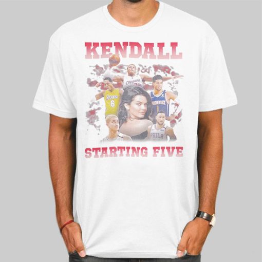 Kendall Jenner Starting 5 College T Shirt
