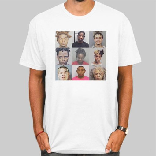 Rappers Mugshots Merch Graphic Shirt