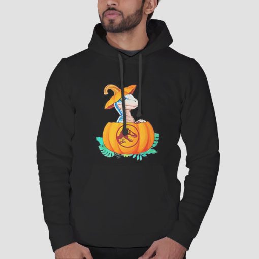 Hoodie Black Jurassic World Pumpkin Halloween