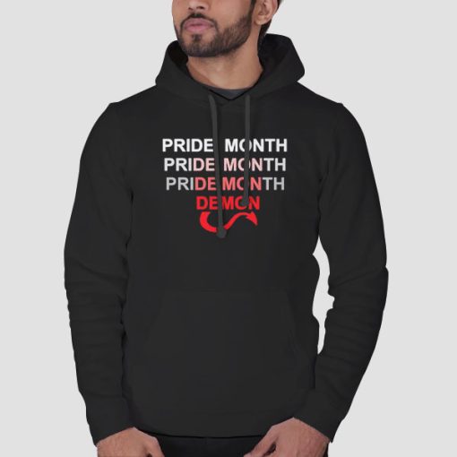Hoodie Black Pride Month Demon