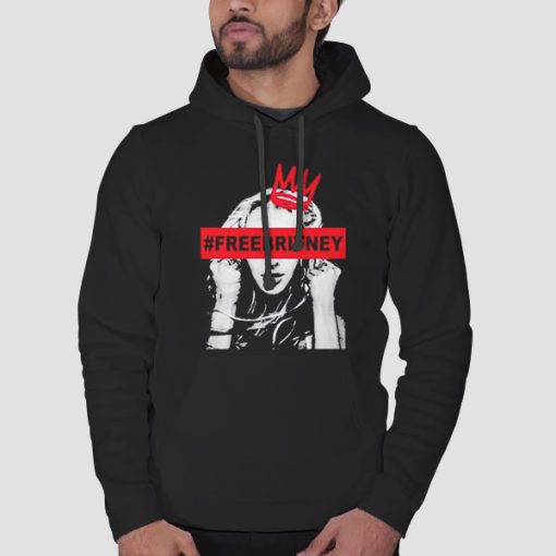 Hoodie Black Support for Free Britney