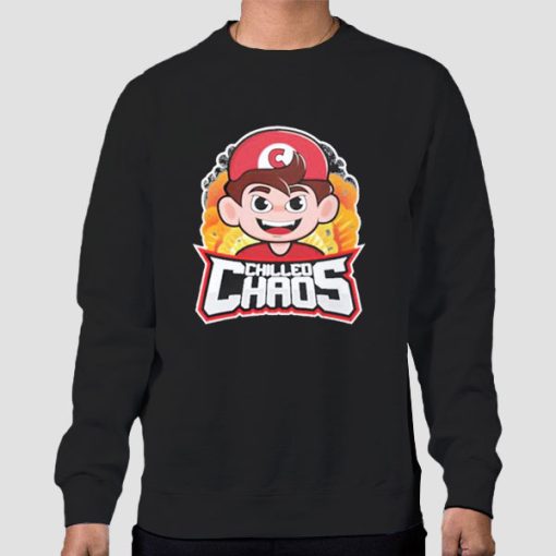 Sweatshirt Black Chilled Chaos Merchandise Graphic