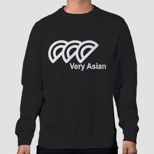 Sweatshirt Black Funny Very Asian