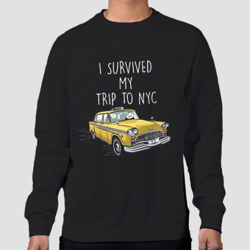 Sweatshirt Black I Survived My Trip to Nyc