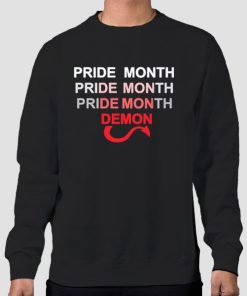 Sweatshirt Black Pride Month Demon