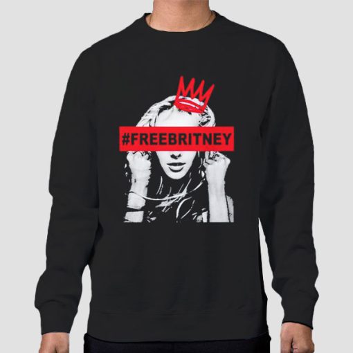 Sweatshirt Black Support for Free Britney