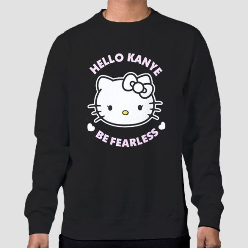 Sweatshirt Black Vintage Hello Kanye