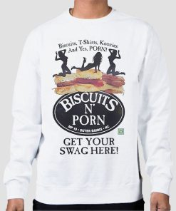 Sweatshirt White Biscuit N Porn Sexy Girls