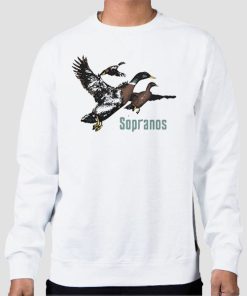 Sweatshirt White Ducks the Tony Soprano Depressed