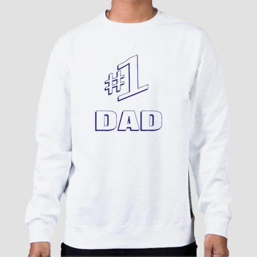 Sweatshirt White Number One Dad Seinfeld 1 Dad