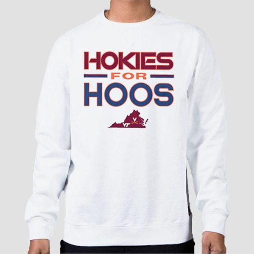 Sweatshirt White Uva Strong Virginia Tech Hokies for Hoos
