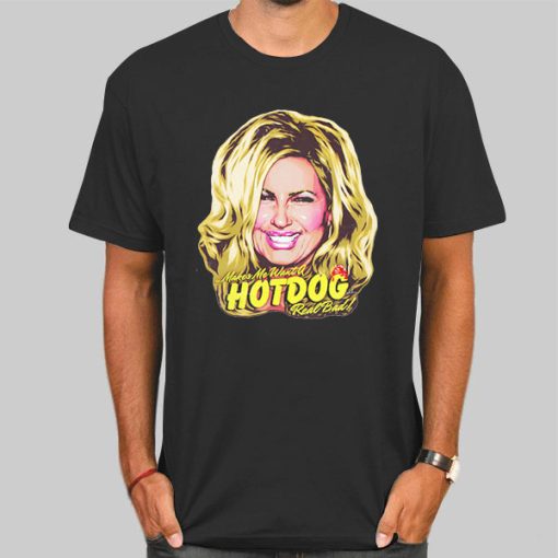 Funny Face Jennifer Coolidge Hot Dog Shirt