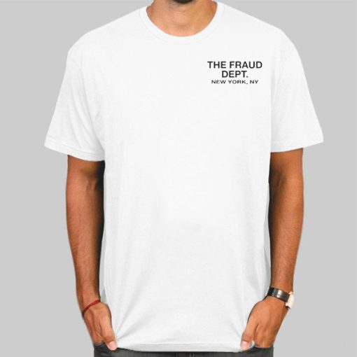 New York Fraud Dept Shirt With Back Printed