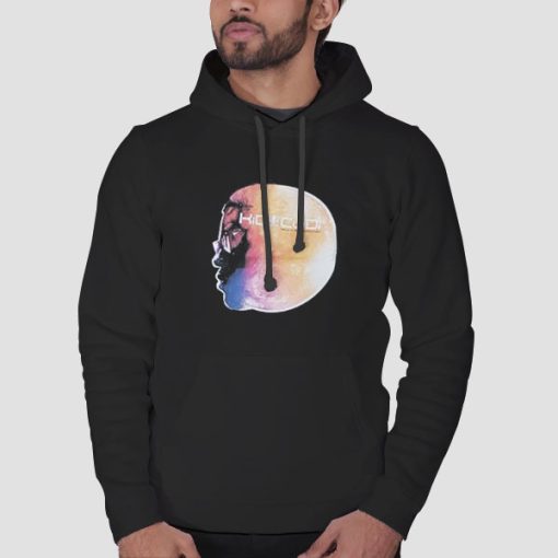 Hoodie Black On the Moon the End of Day Kid Cudi Merch