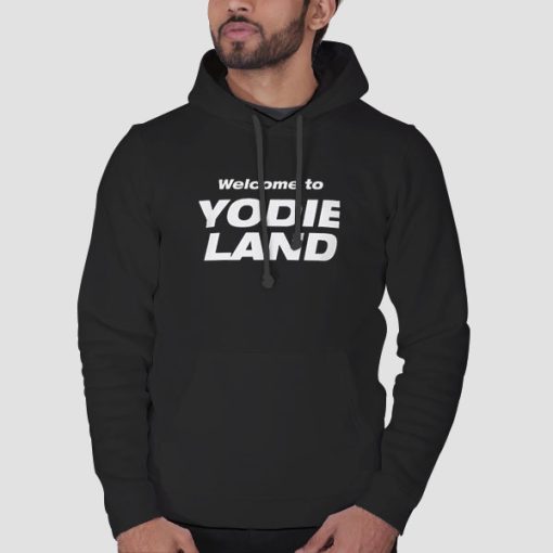 Hoodie Black Welcome to Yodi Land