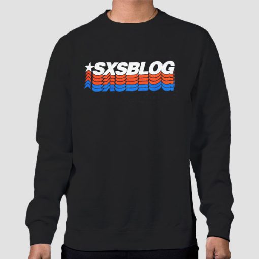Sweatshirt Black Classic Logo Sxsblog Merch