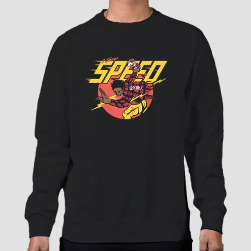 Sweatshirt Black Ishowspeed Merch Cool Flash