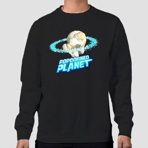 Sweatshirt Black Popcorned Planet Merch