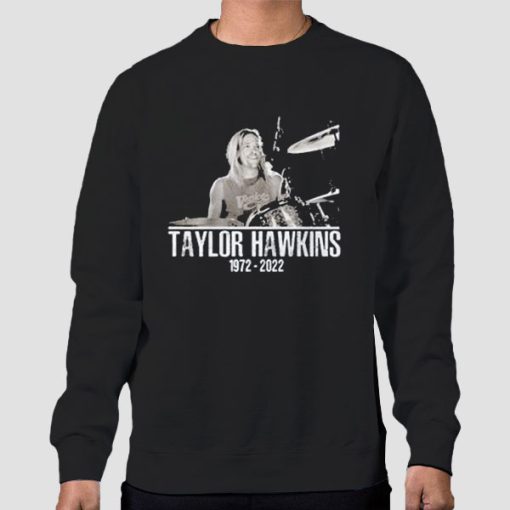 Sweatshirt Black RIP Taylor Hawkins