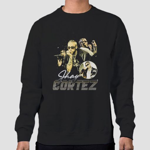 Sweatshirt Black Vintage Jhay Cortez Merch