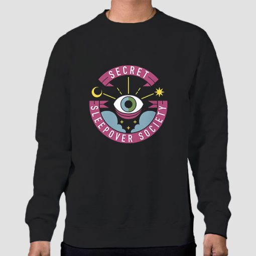 Sweatshirt Black Vintage Secret Sleepover Society