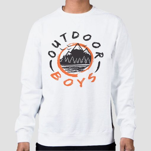 Sweatshirt White Outdoor Boys Merch
