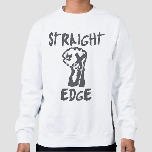 Sweatshirt White Steezy Kane Straight Edge