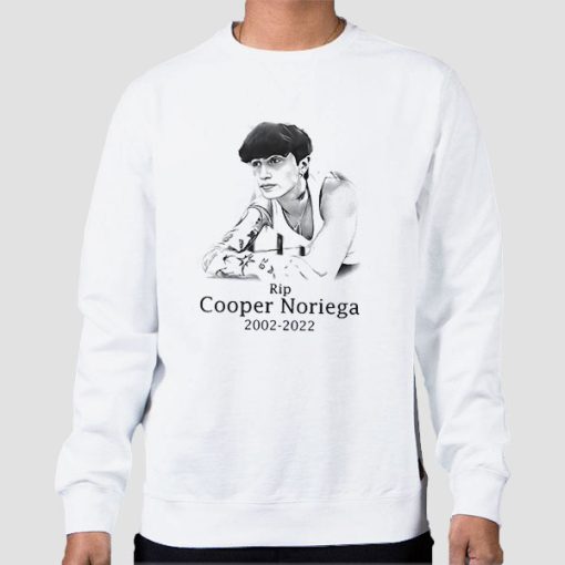 Sweatshirt White Thanks for Memories Rip Cooper Noriega