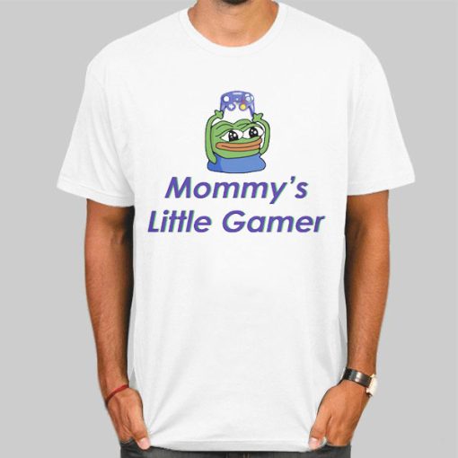 Frog Pepe Mommys Little Gamer Shirt