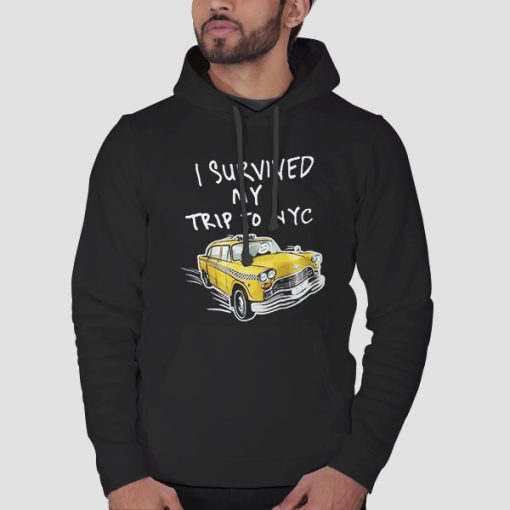 Hoodie Black Inspired I Survived My Trip to Nyc