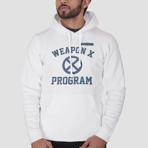 Hoodie White Vintage Program Test Subject the Weapon X