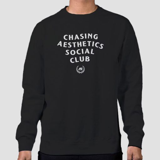 Sweatshirt Black Alex Eubank Merch Chasing Aesthethics Social Club