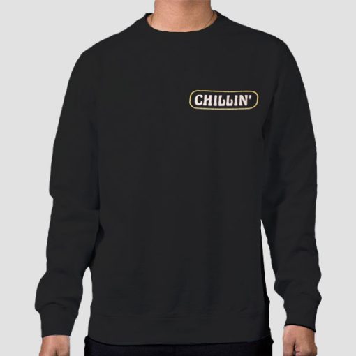 Sweatshirt Black Chillin California Mid Drift