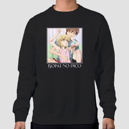 Sweatshirt Black Funny Romance Anime Boku No Pico