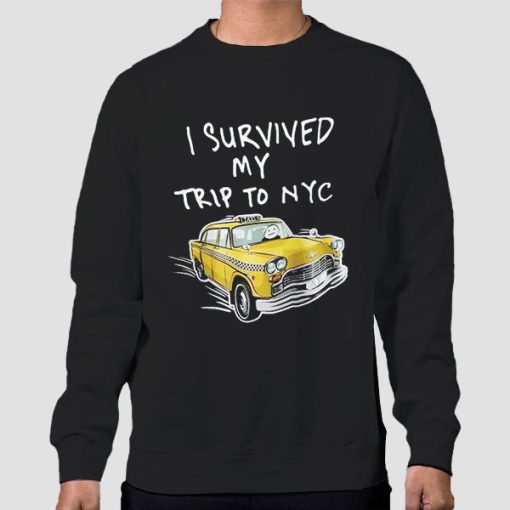Sweatshirt Black Inspired I Survived My Trip to Nyc