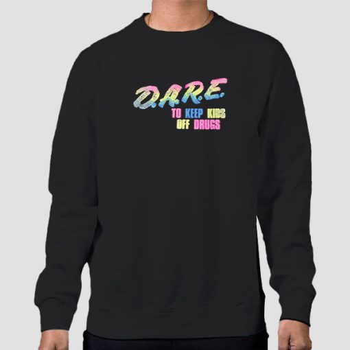 Sweatshirt Black Inspired Multi Color Vintage Dare
