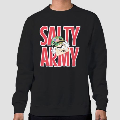 Sweatshirt Black Salty Cracker Merch Big Salty Army