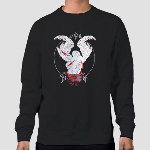 Sweatshirt Black Swan 39daph Merch Back Printed