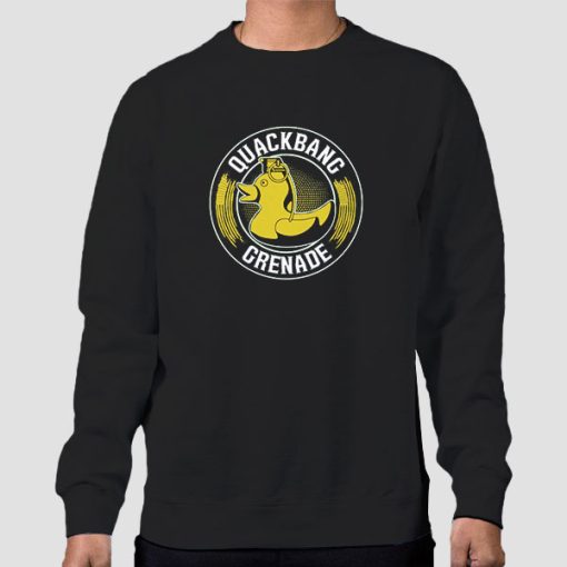 Sweatshirt Black The Fat Electrician Quackbang Grenade